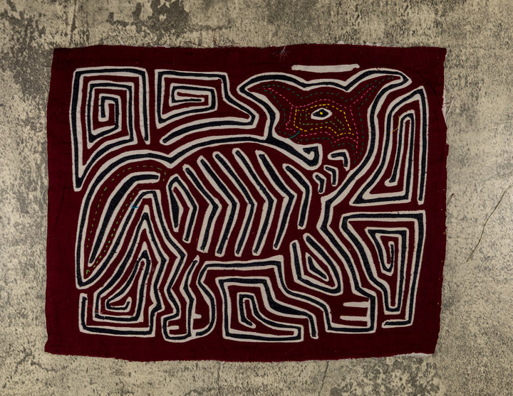 Burgundy Black And White Cute Puppy Dog Mola