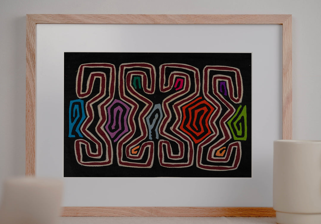 Weird Multicolor Puppy Dog Optical Illusion Mola
