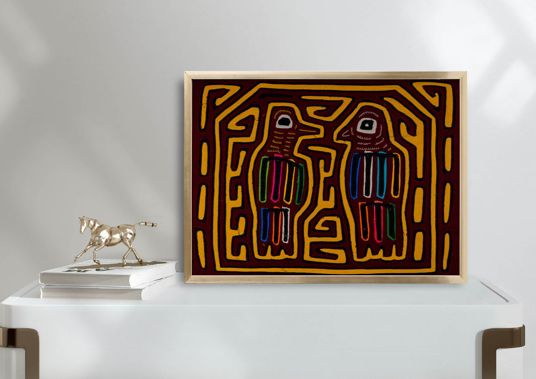 Burgundy And Gold Duplex Birdcage Mola
