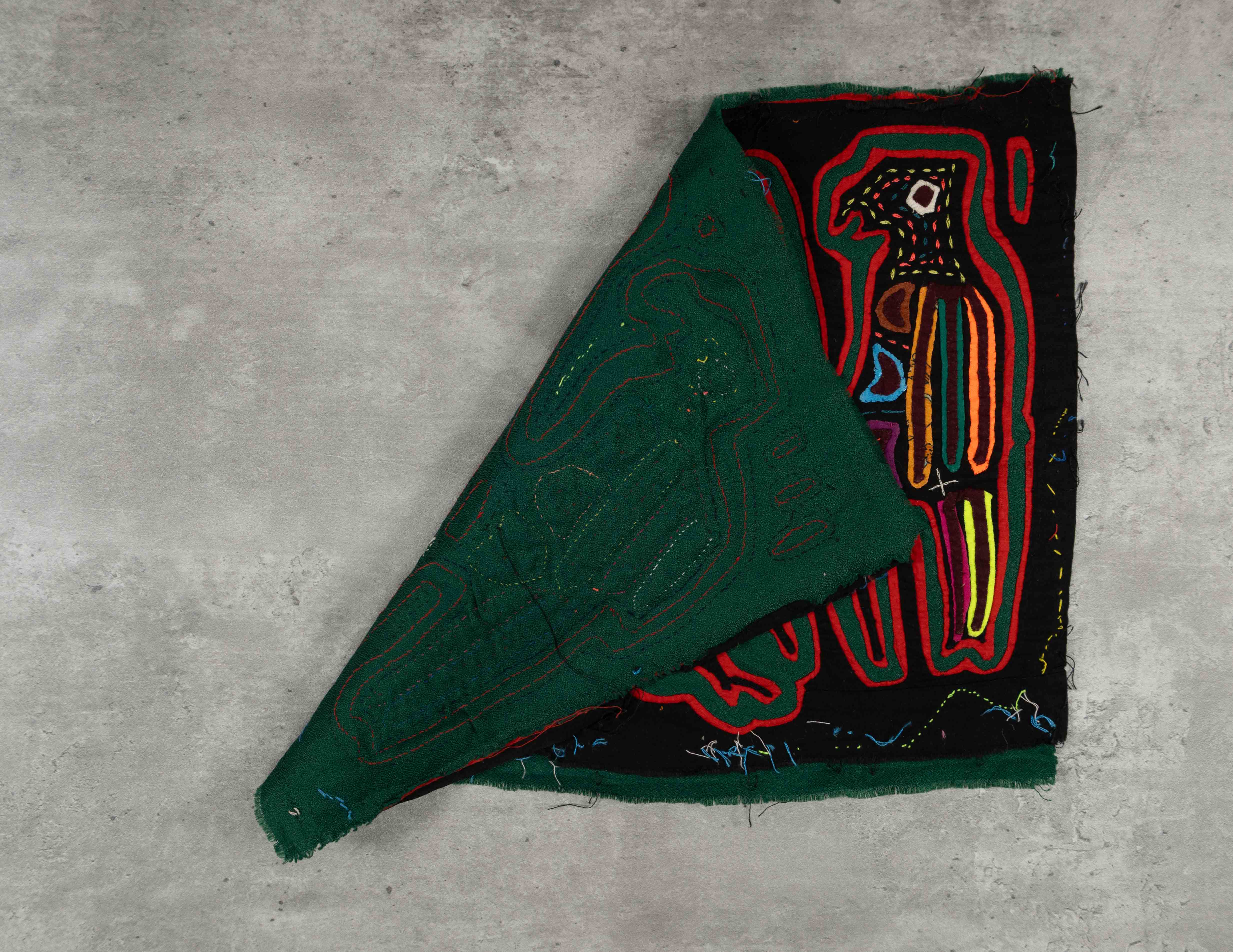 Black Red And Green Parental Care Mola