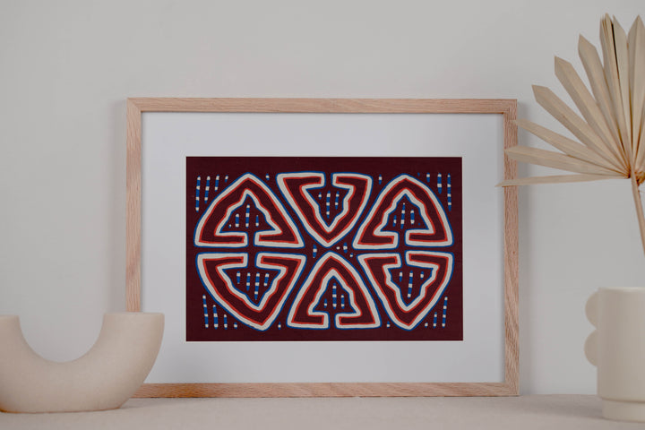 Red White And Blue Classic Design Mola