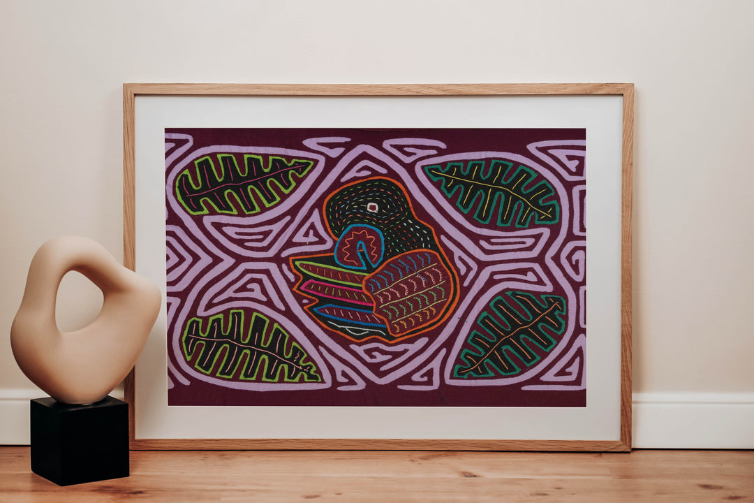 Maroon And Purple Spring Leaves and Parrot Mola