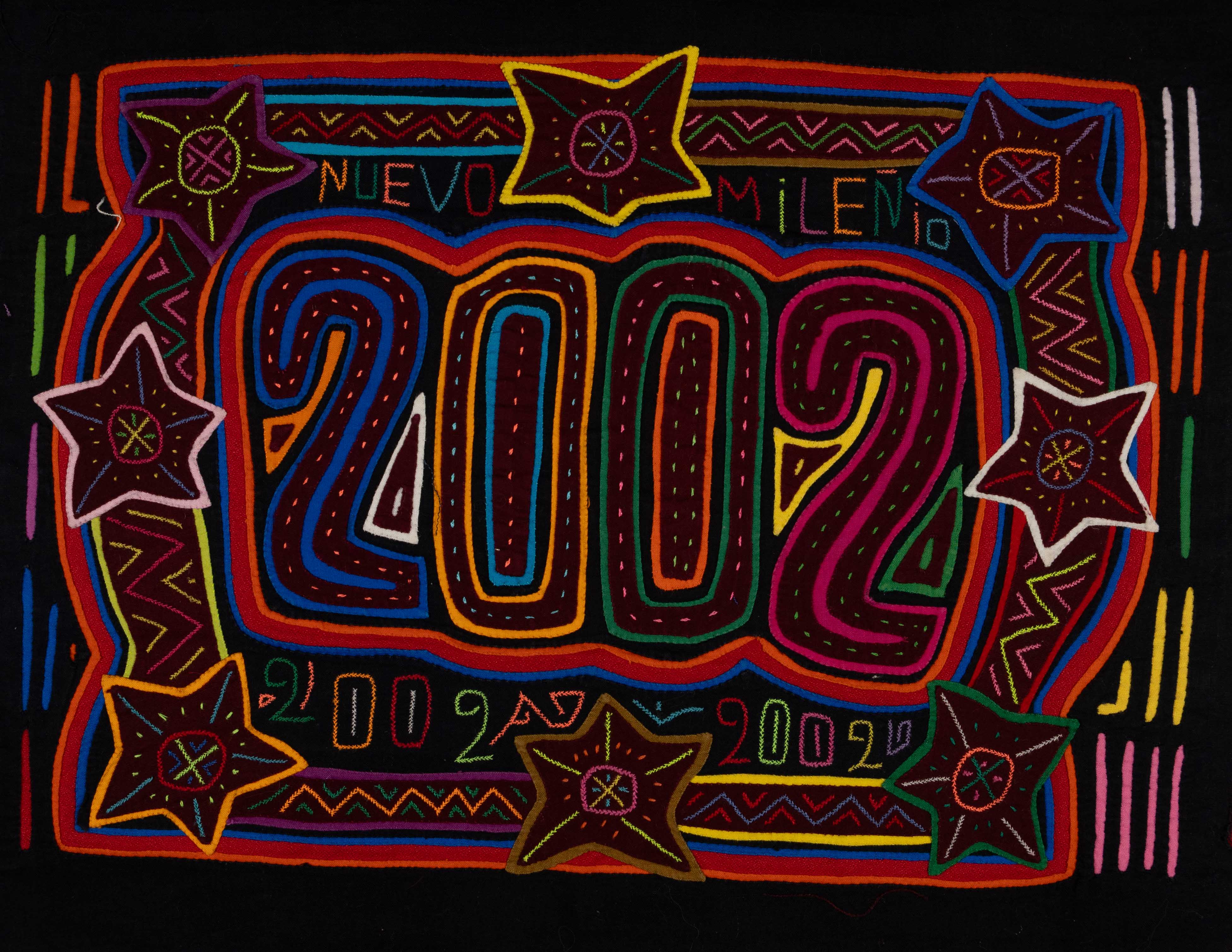 Red Blue And Orange 2002 New Year Mola