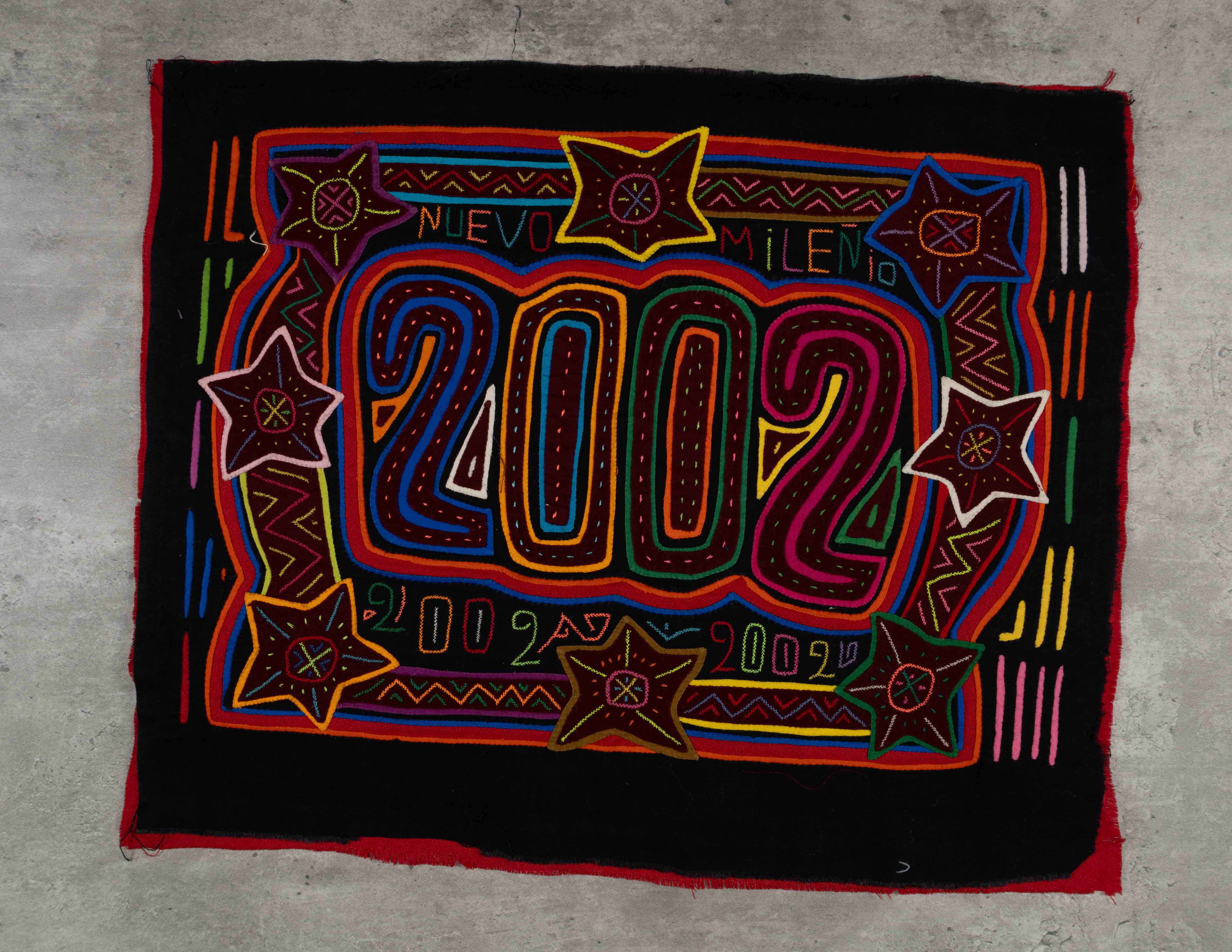 Red Blue And Orange 2002 New Year Mola