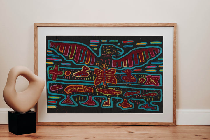 Black And Turquoise Thunderbird Mola