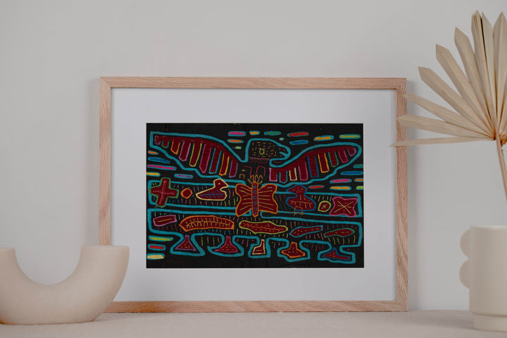 Black And Turquoise Thunderbird Mola