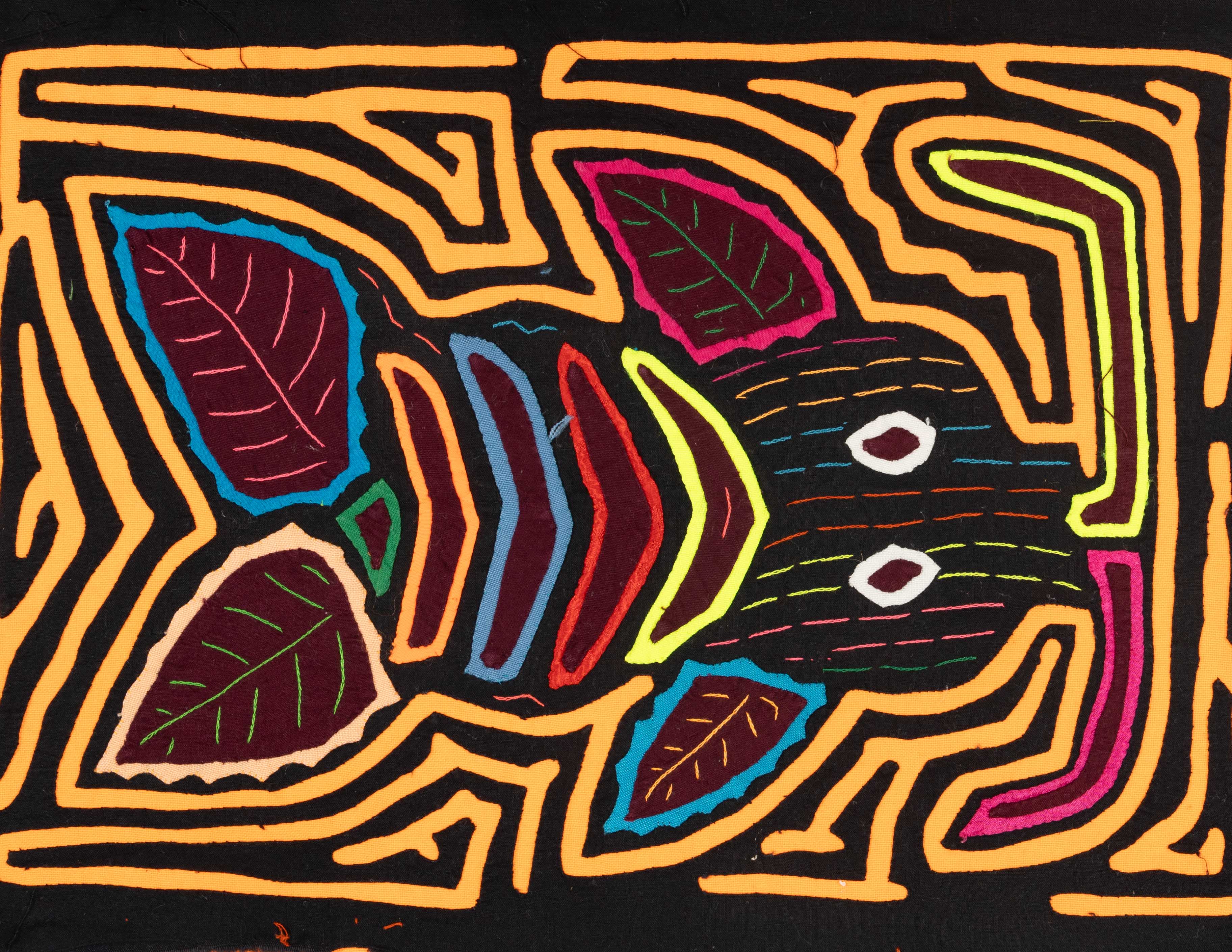 Black And Neon Orange Catfish Of The Deep Mola