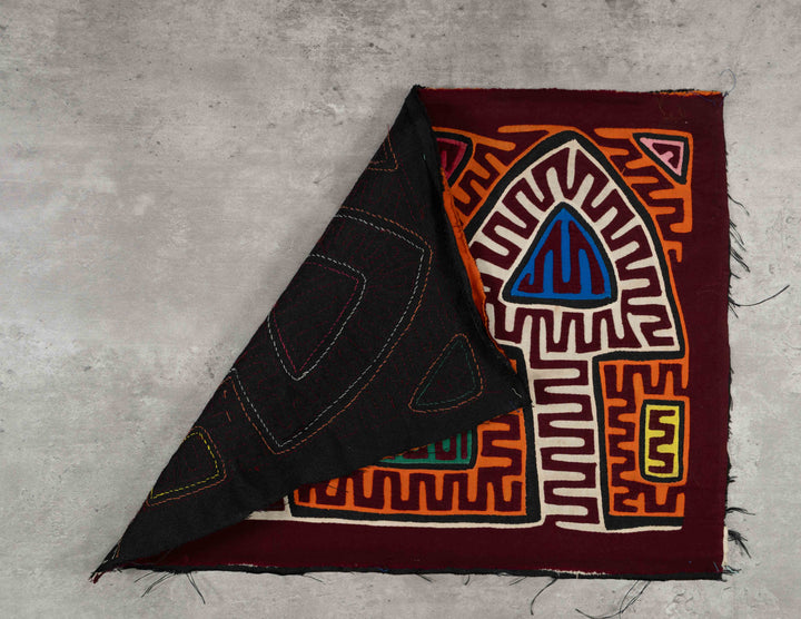 Maroon And Orange Arrow Heads Mola