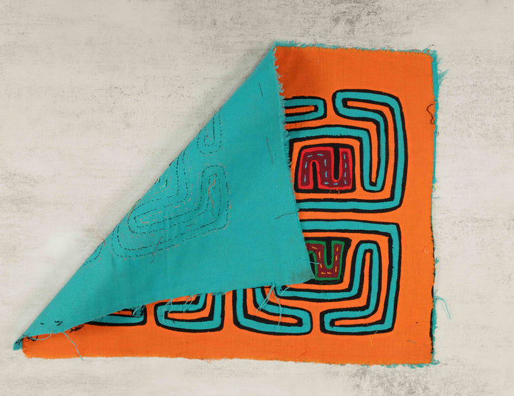 Orange And Turquoise Classic Design Mola