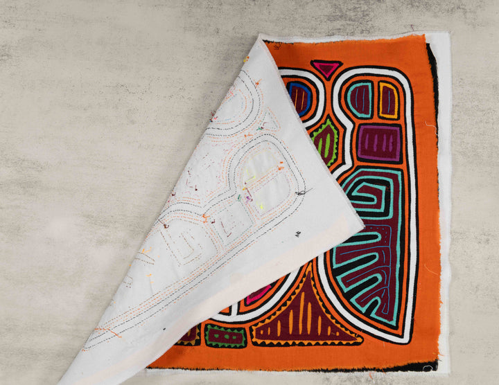 Orange And White Machete Knife Mola