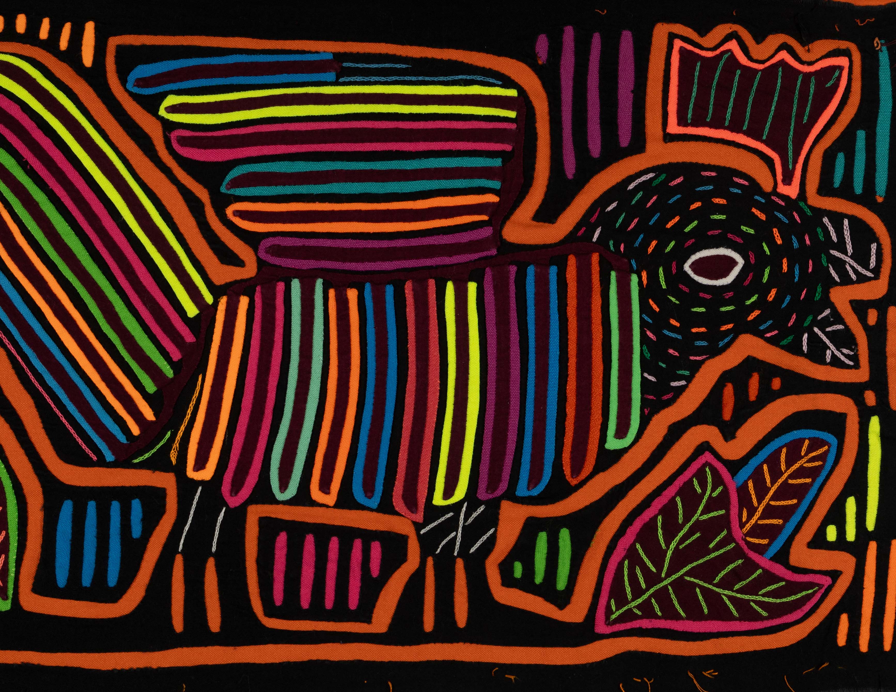 Rainbow Colors Cock-a-Doodle-Doo Rooster Mola