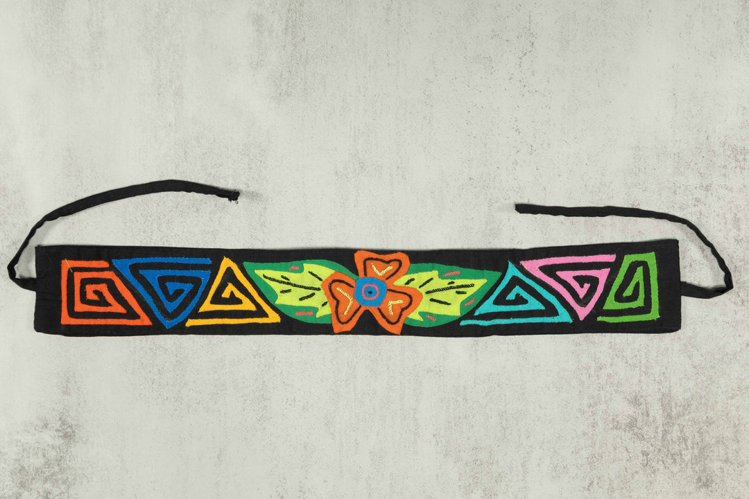 Panama Mola Headband Hibiscus