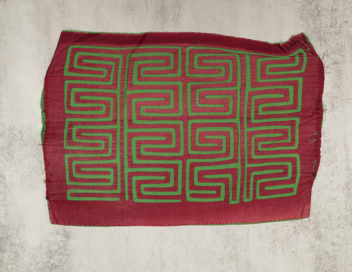 Vintage Green And Maroon Classic Design Mola