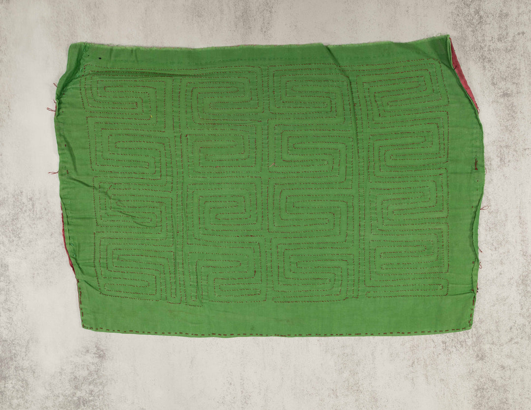 Vintage Green And Maroon Classic Design Mola