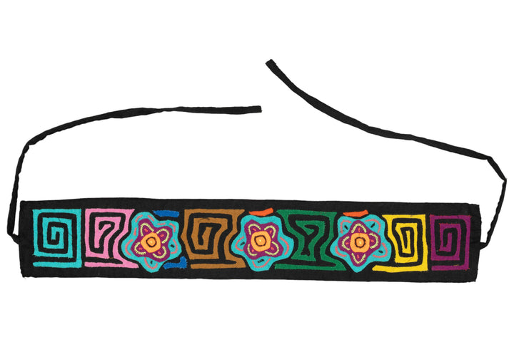 Panama Mola Headband Triple Flowers