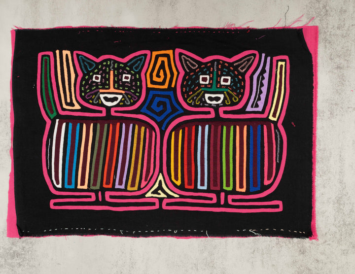 Black And Pink Kitty Cat Panther Mola