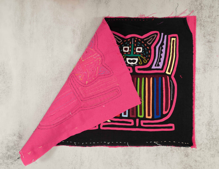 Black And Pink Kitty Cat Panther Mola