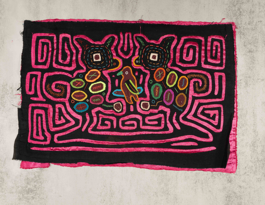 Black And Pink Cherrio Fed Jungle Critters Mola