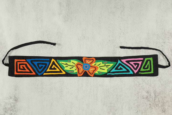 Panama Mola Headband Hibiscus