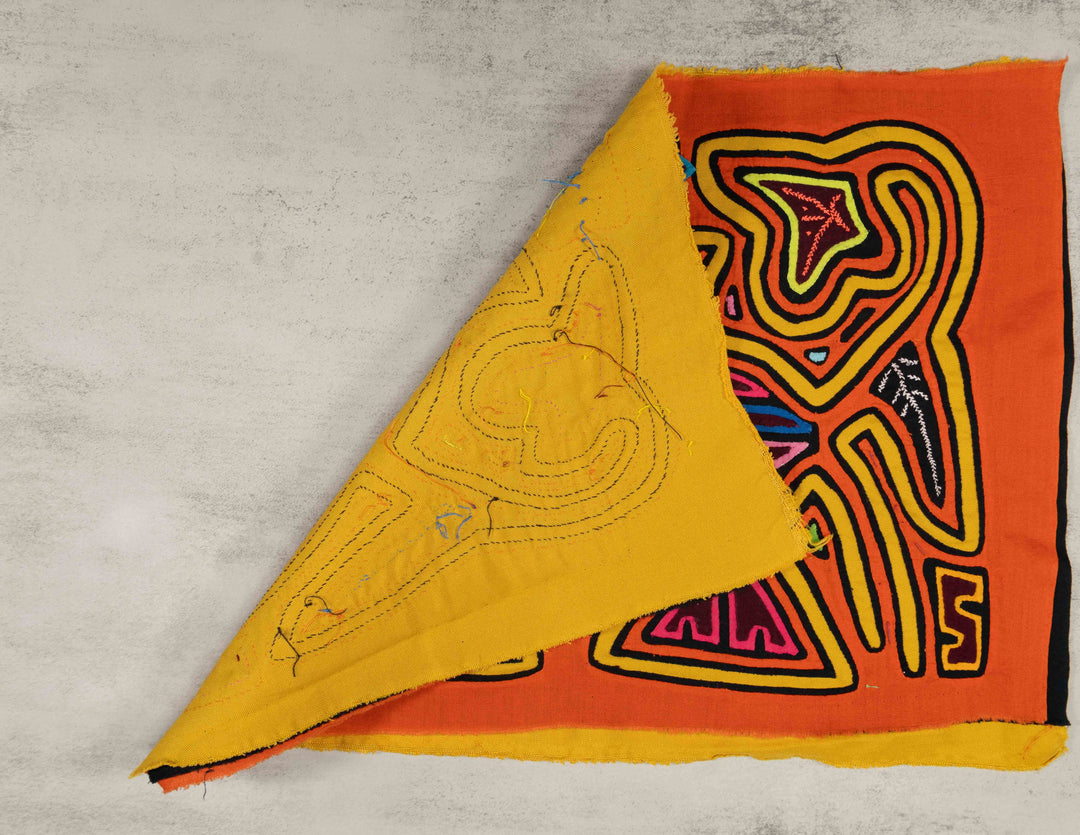 Orange And Yellow Bird Crest Mola