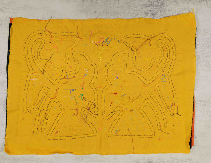 Orange And Yellow Bird Crest Mola