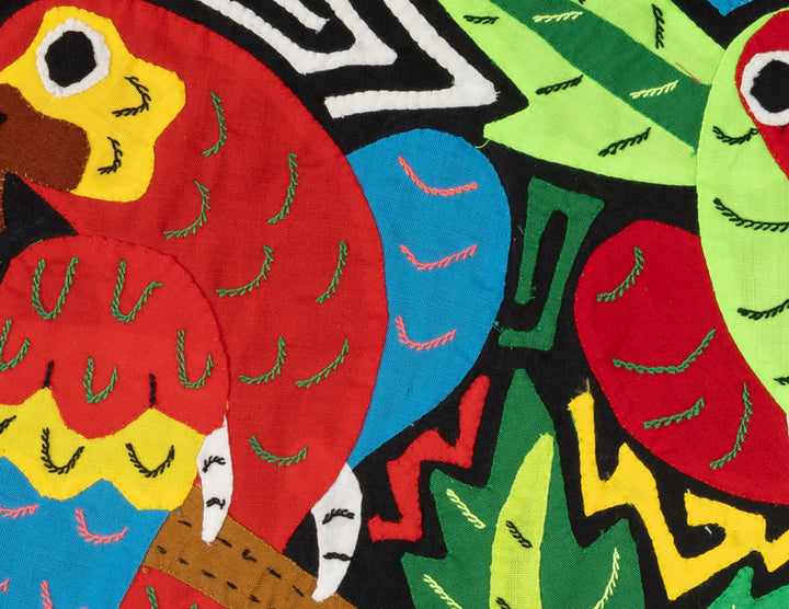 Two Green And Red Macaw Parrot Bird Mola