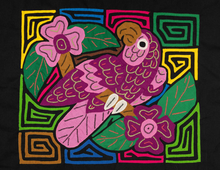 Purple Parrot Bird Mola