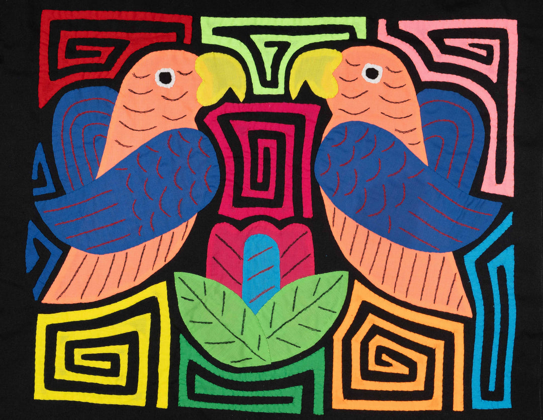 Two Orange And Blue Rainforest Parrot Mola