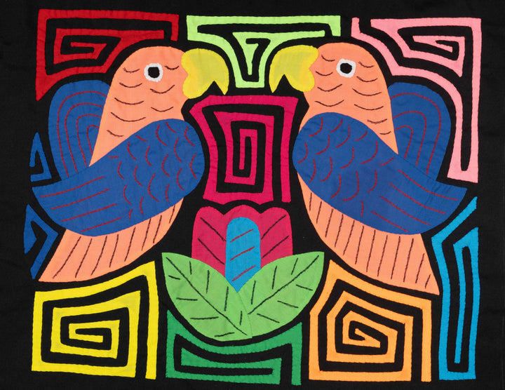 Two Orange And Blue Rainforest Parrot Mola