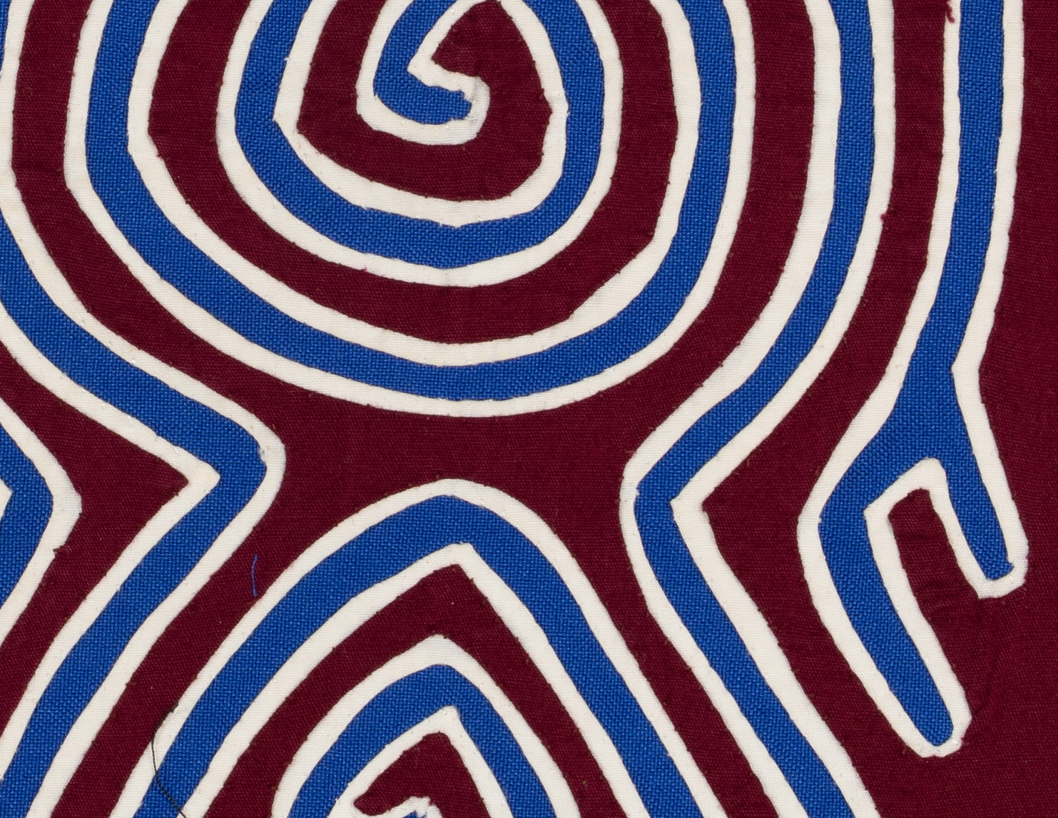 Burgundy Blue And White Dancing Emus Mola