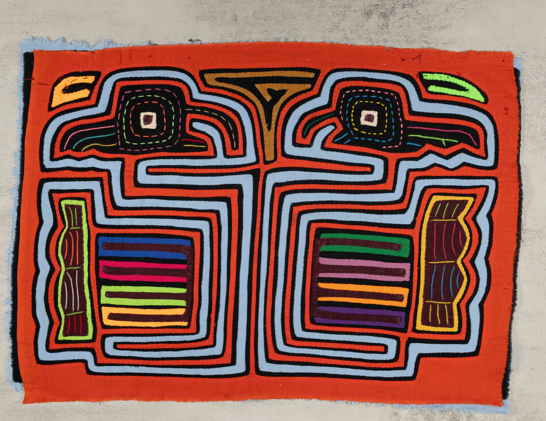 Orange And Blue Optical Illusion Mola