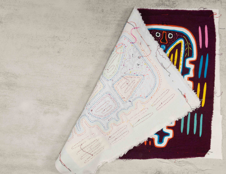 Burgundy And White Pogostick Martian Mola