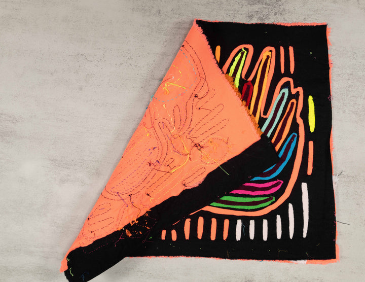 Black And Orange Stop To Smell The Roses Bird Mola