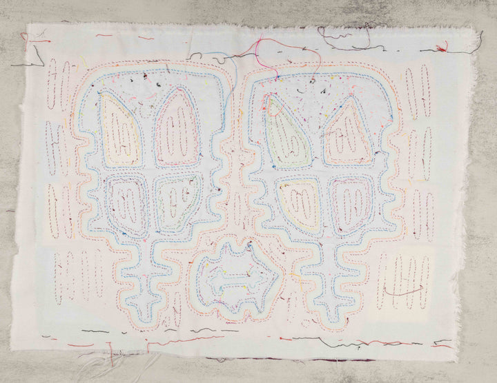 Burgundy And White Pogostick Martian Mola