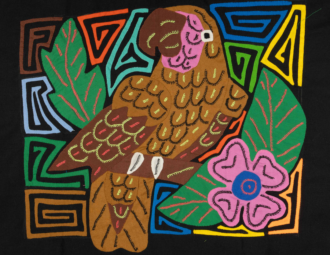 Pink And Brown Rainforest Parrot Bird Mola