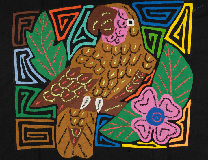 Pink And Brown Rainforest Parrot Bird Mola