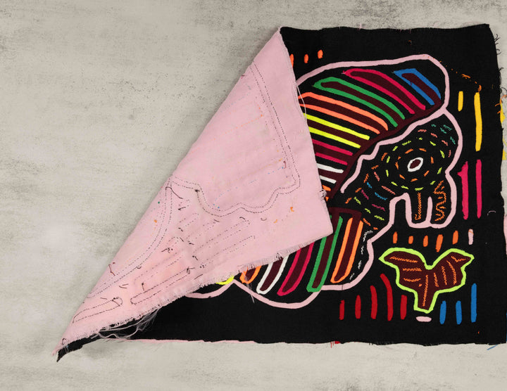 Rainbow Peace Dove in Flight Mola