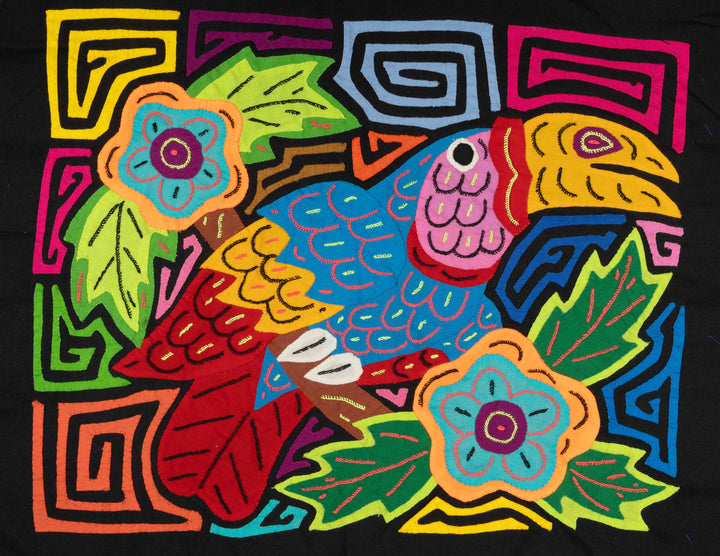 Multi-Color Rainforest Toucan Parrot Bird Mola