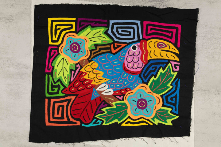 Multi-Color Rainforest Toucan Parrot Bird Mola