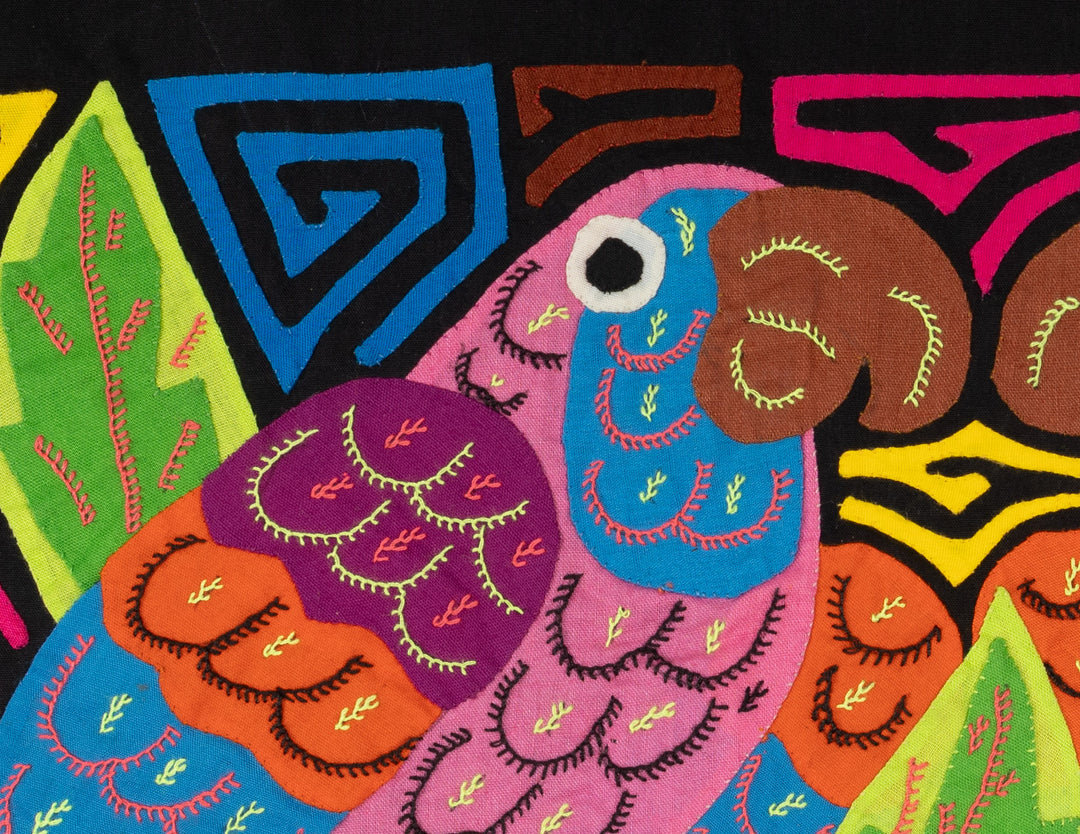Two Pink Blue And Orange Parrot Bird Mola