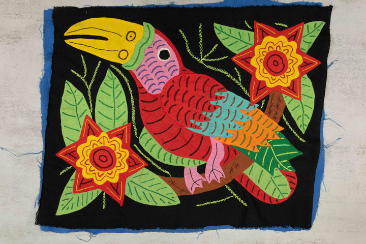 Rainforest Multi-Color Toucan Parrot Bird Mola