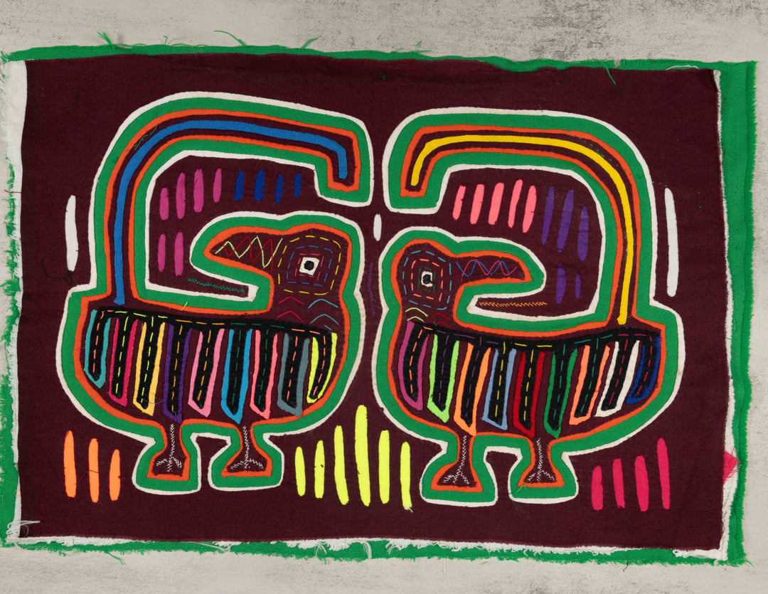 Burgundy And Green Tale Of Two Tails Mola
