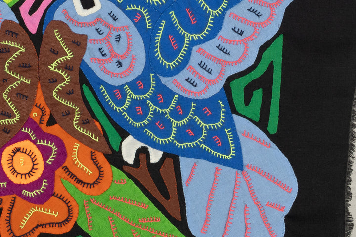 Two Blue Hummingbird Bird Mola