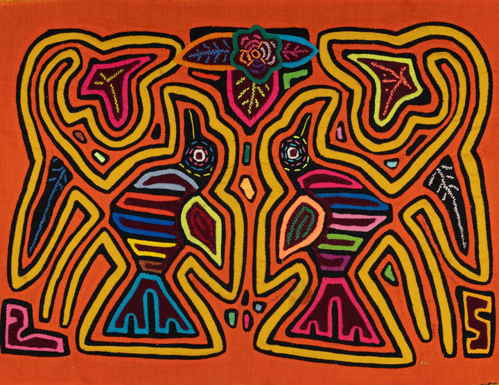 Orange And Yellow Bird Crest Mola