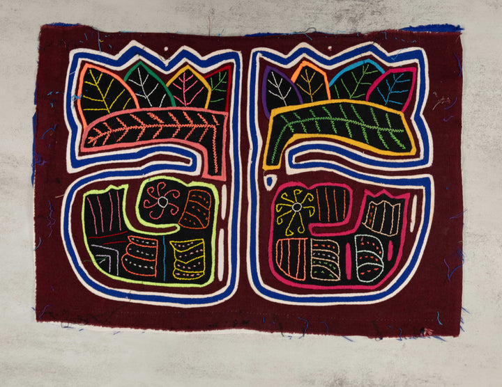 Burgundy And Blue Ducky Sails The Ocean Waves Mola