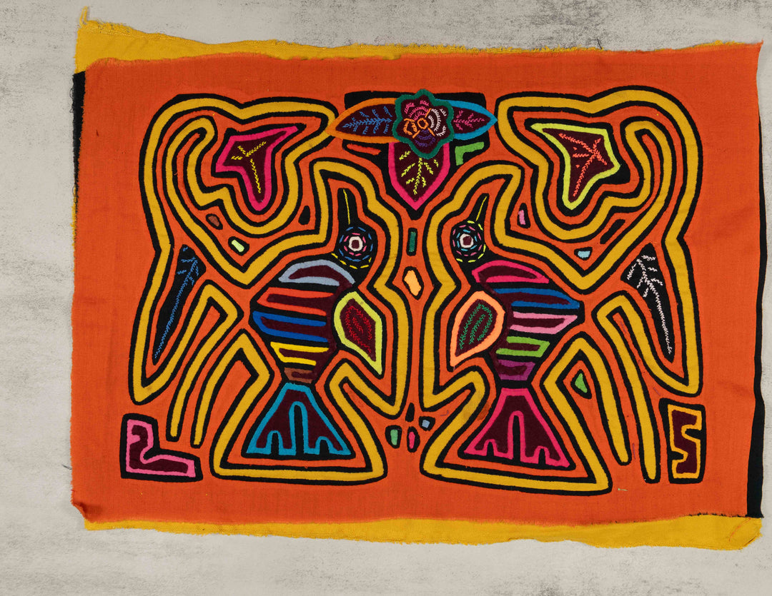 Orange And Yellow Bird Crest Mola