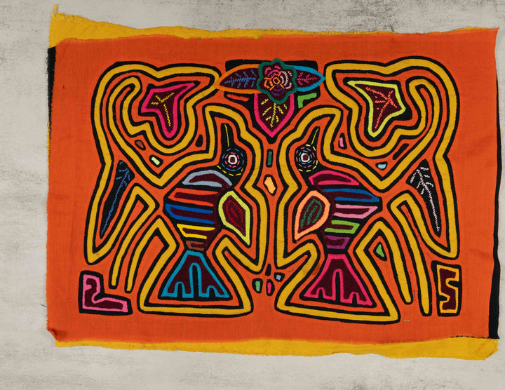 Orange And Yellow Bird Crest Mola