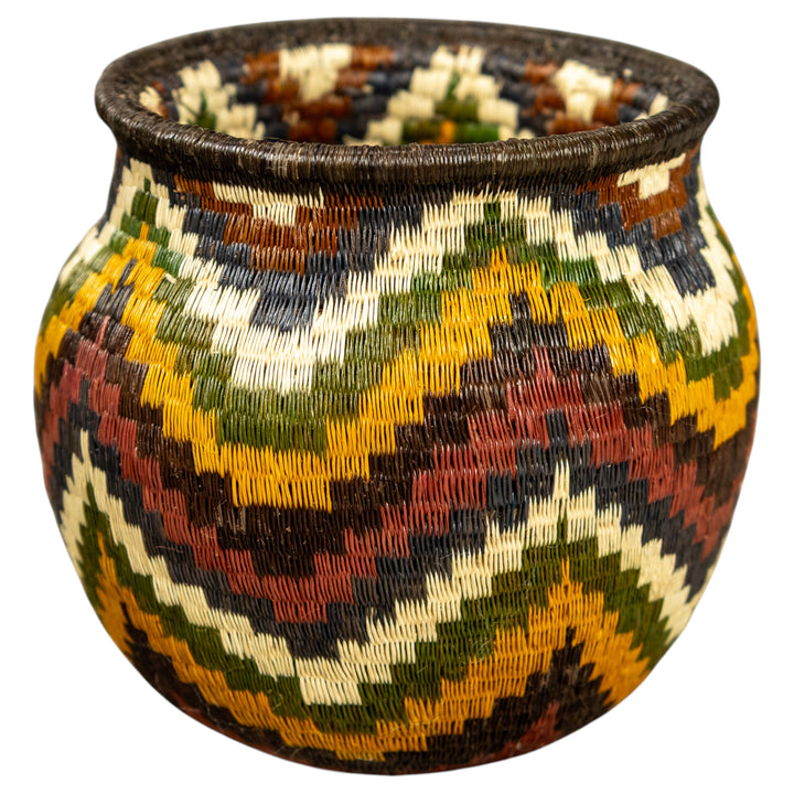 Ocean Waves Hand Woven Rainforest Basket