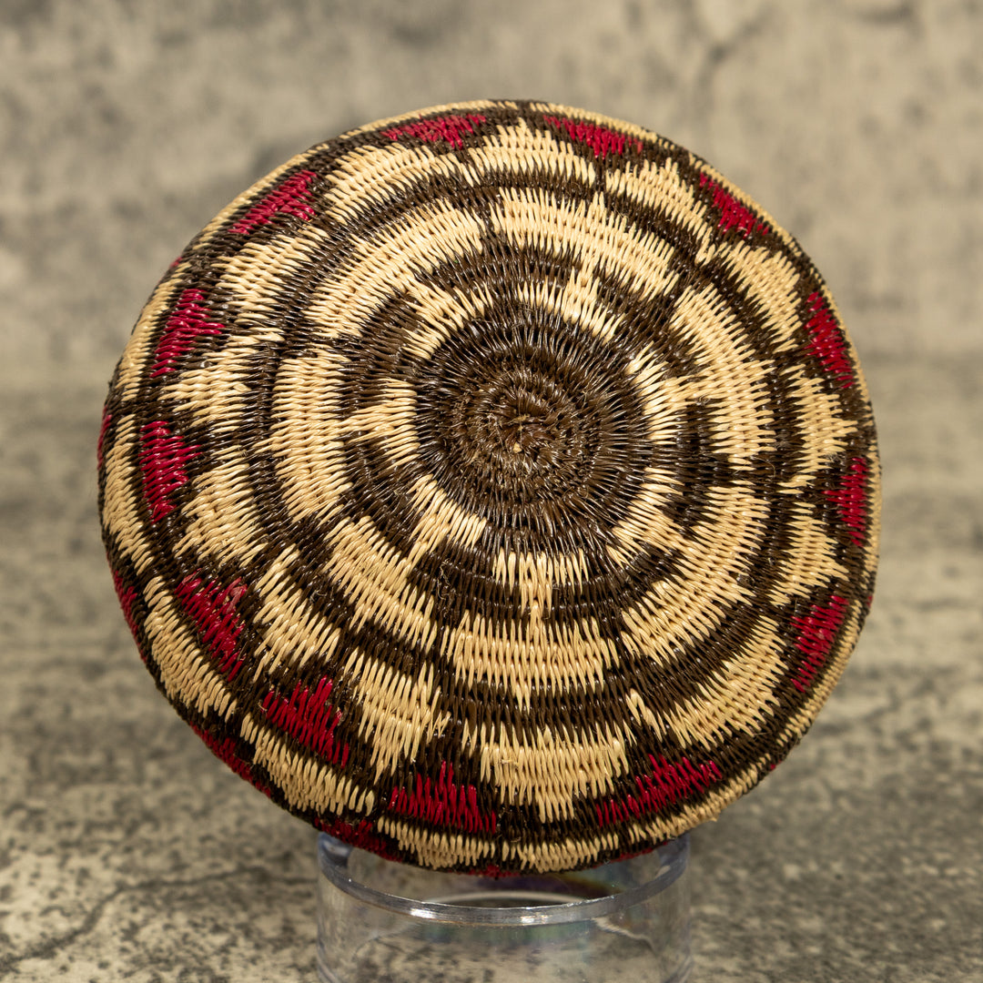 Feathered Hand Woven Rainforest Basket