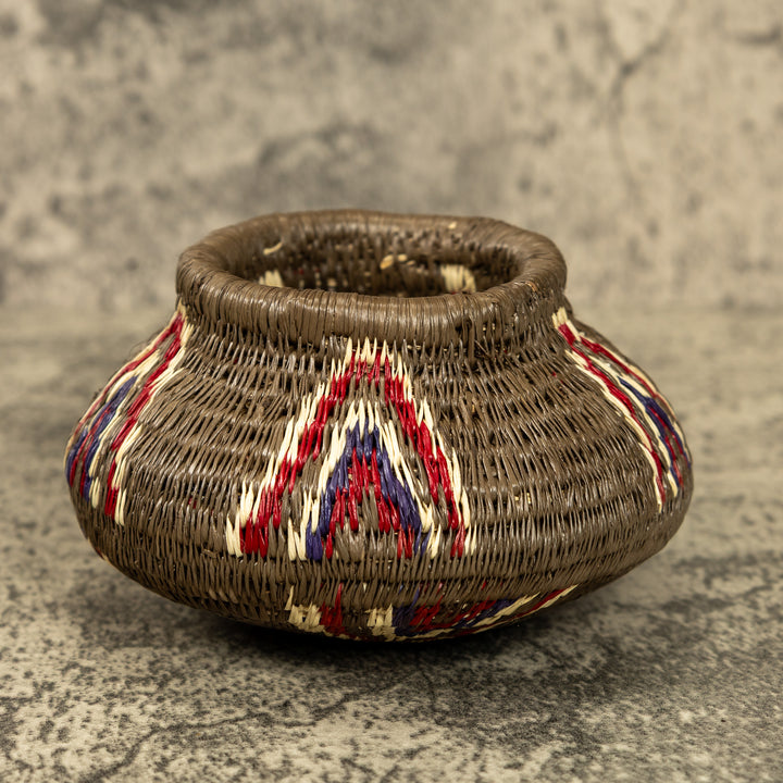 Flaming Teepee Hand Woven Rainforest Basket